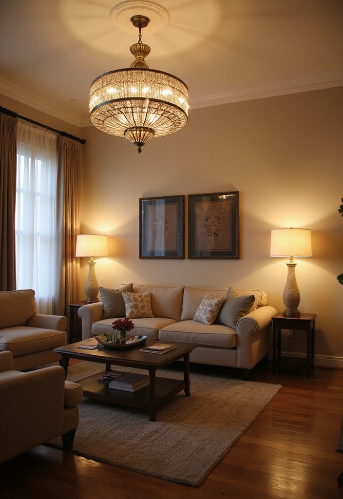 50 Living Room Ideas That Will Transform Your Space (Wait Until You See #27!) - 18. Layered Lighting