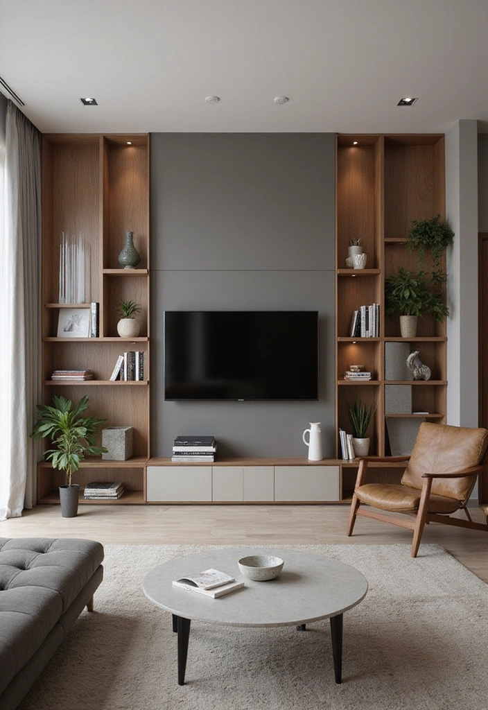50 Living Room Ideas That Will Transform Your Space (Wait Until You See #27!) - 18. Wall-mounted TV Units