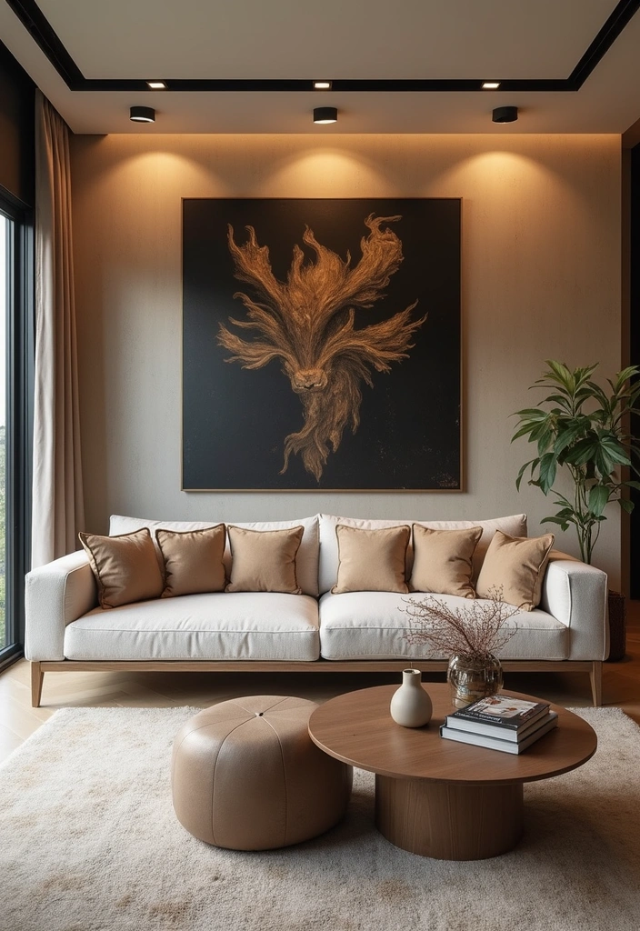 50 Living Room Ideas That Will Transform Your Space (Wait Until You See #27!) - 24. Artistic Installations