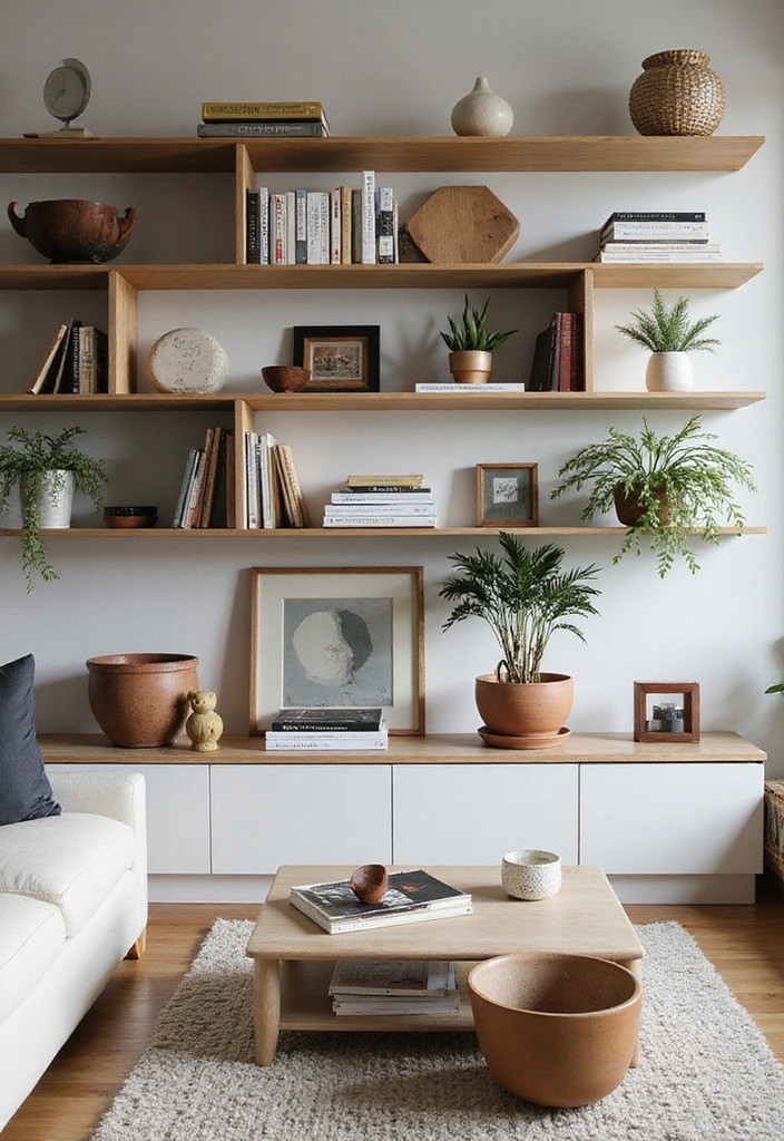 50 Living Room Ideas That Will Transform Your Space (Wait Until You See #27!) - 26. Creative Shelving