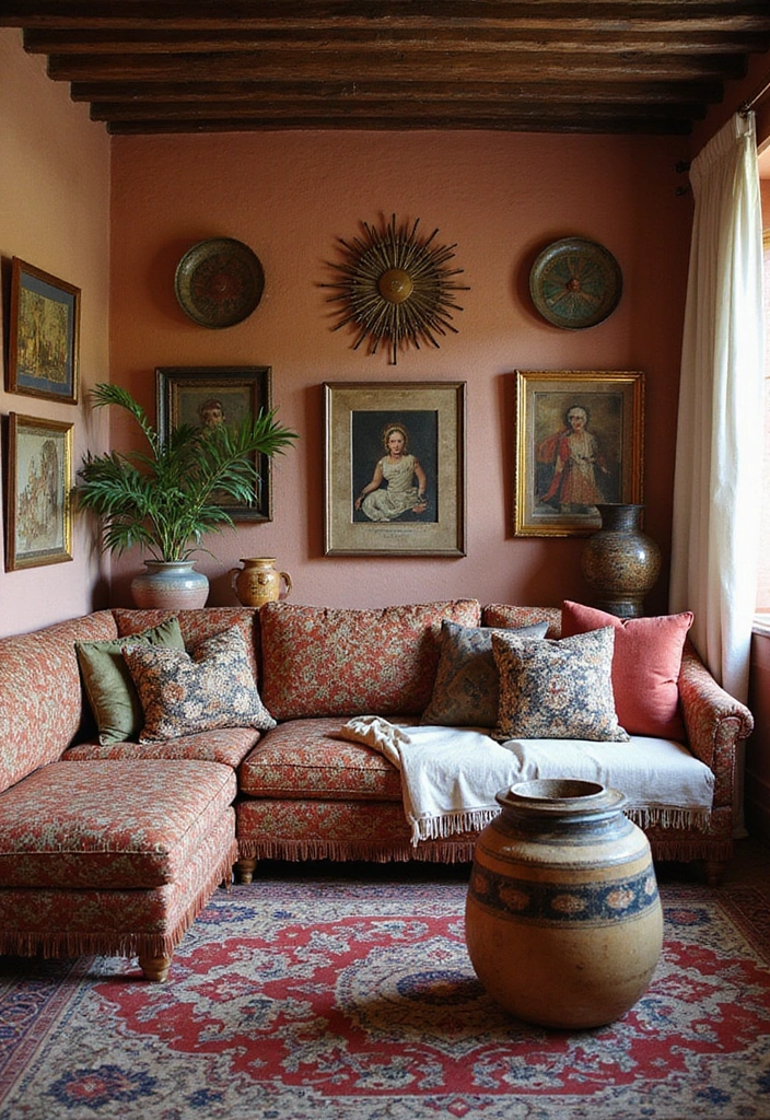 50 Living Room Ideas That Will Transform Your Space (Wait Until You See #27!) - 27. Global Influence
