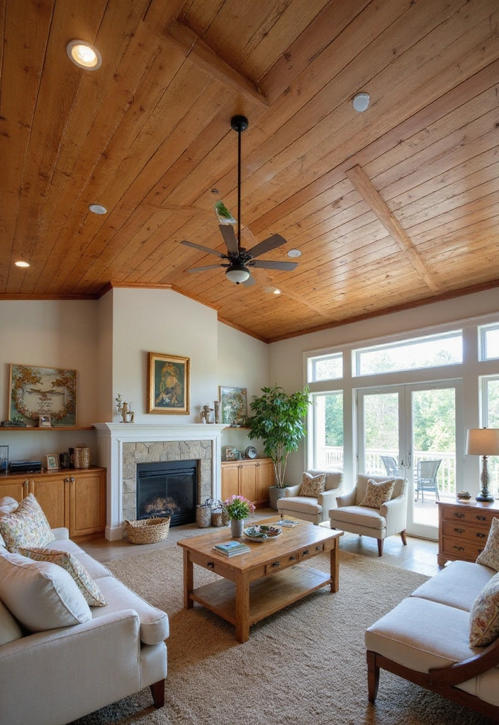 50 Living Room Ideas That Will Transform Your Space (Wait Until You See #27!) - 28. Dynamic Ceiling Designs