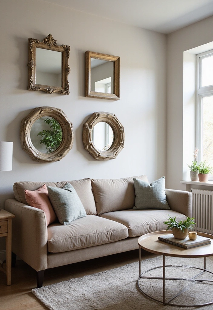 50 Living Room Ideas That Will Transform Your Space (Wait Until You See #27!) - 29. Using Mirrors