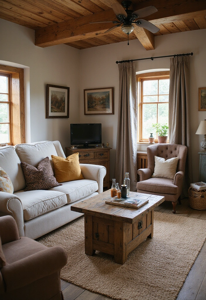 50 Living Room Ideas That Will Transform Your Space (Wait Until You See #27!) - 35. Rustic Accents