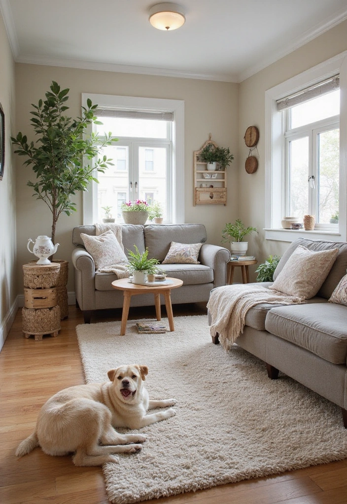 50 Living Room Ideas That Will Transform Your Space (Wait Until You See #27!) - 39. Pet-Friendly Spaces