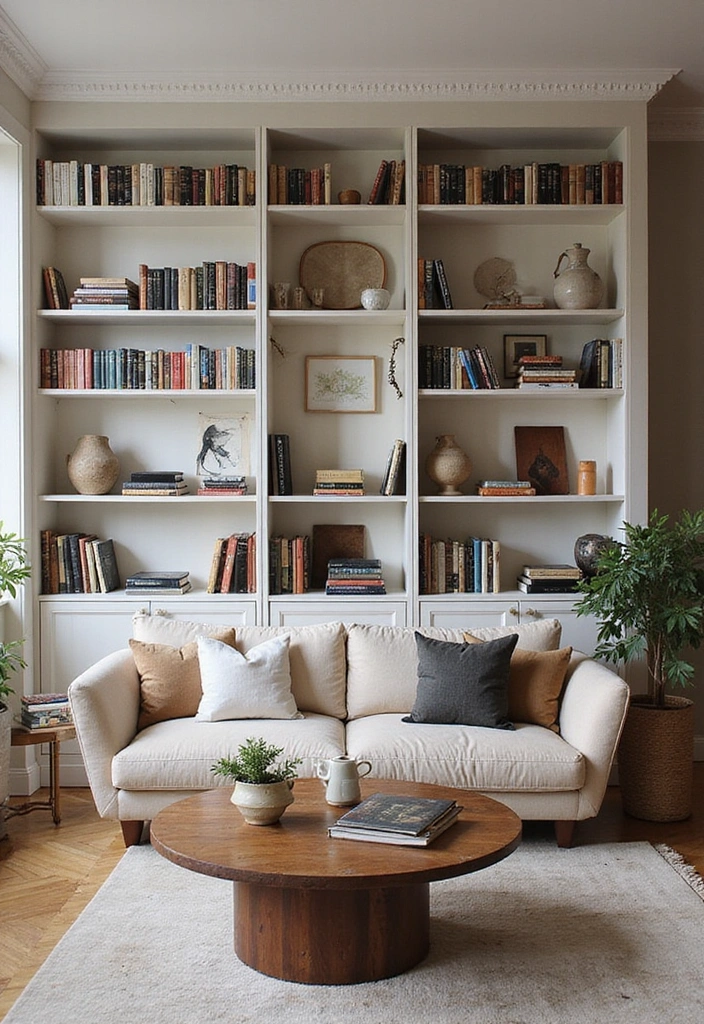 50 Living Room Ideas That Will Transform Your Space (Wait Until You See #27!) - 40. Decorative Bookshelves