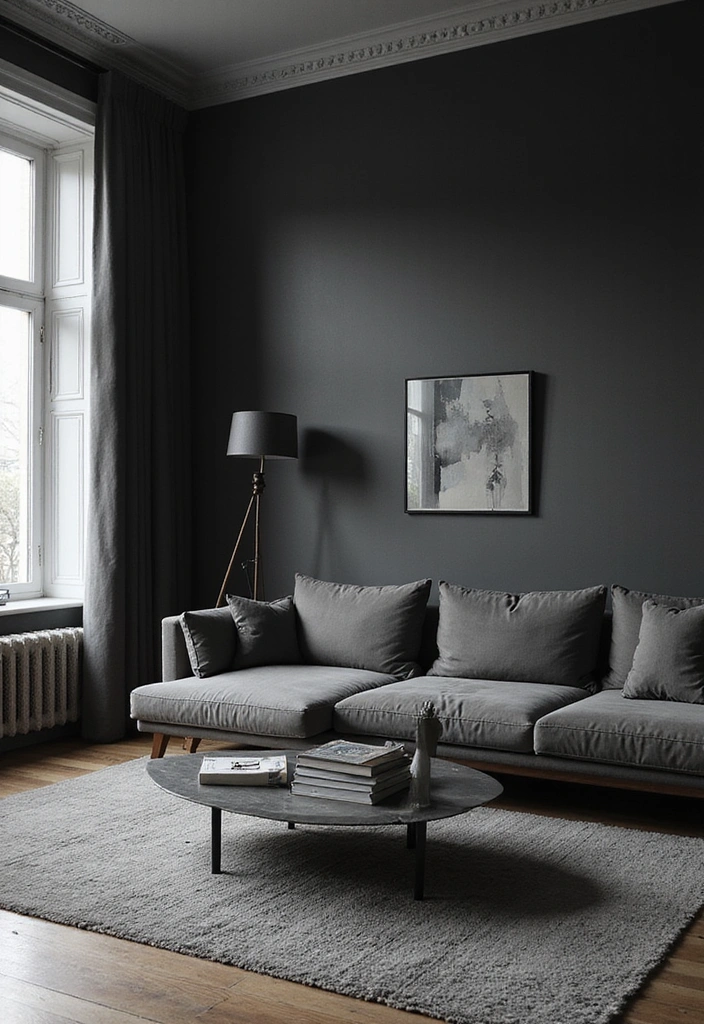 50 Living Room Ideas That Will Transform Your Space (Wait Until You See #27!) - 41. Monochrome Style
