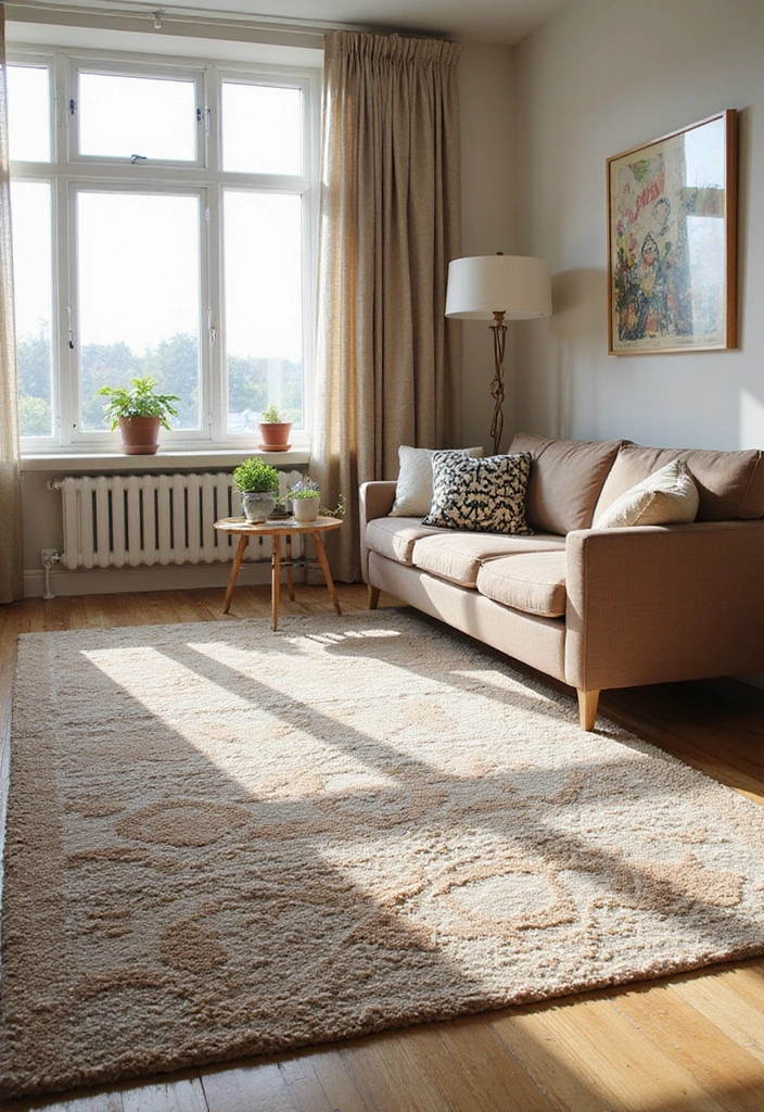 50 Living Room Ideas That Will Transform Your Space (Wait Until You See #27!) - 48. Textured Area Rugs