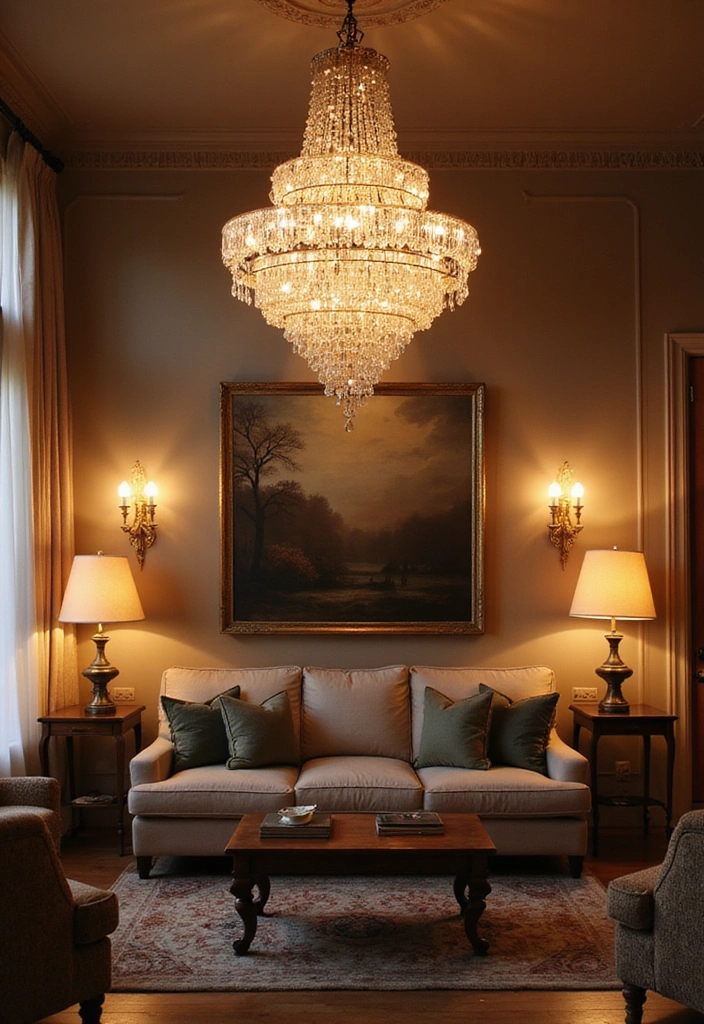 50 Living Room Ideas That Will Transform Your Space (Wait Until You See #27!) - 6. Statement Lighting