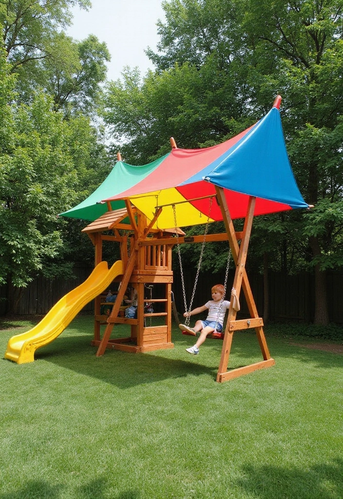 7 Essential Kids Swing Accessories You Didn't Know You Needed (Trust Us, #4 is a Game-Changer!) - 3. Swing Canopies: Sun Protection in Style