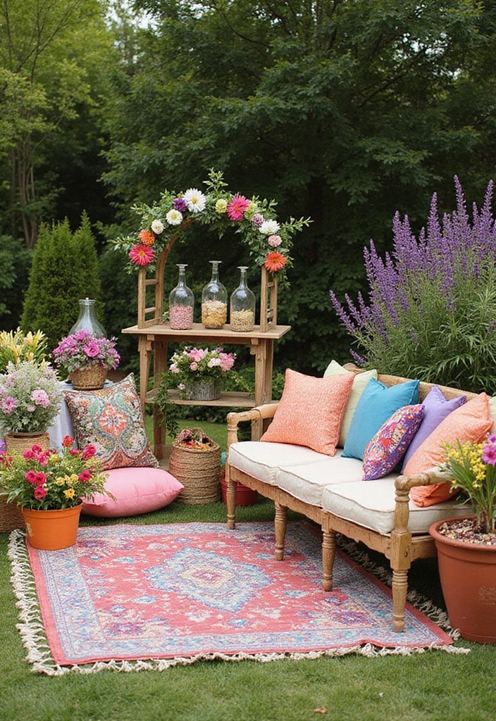 8 Unique Themed Garden Party Ideas That Will Make This Summer Unforgettable! - 1. Bohemian Bliss