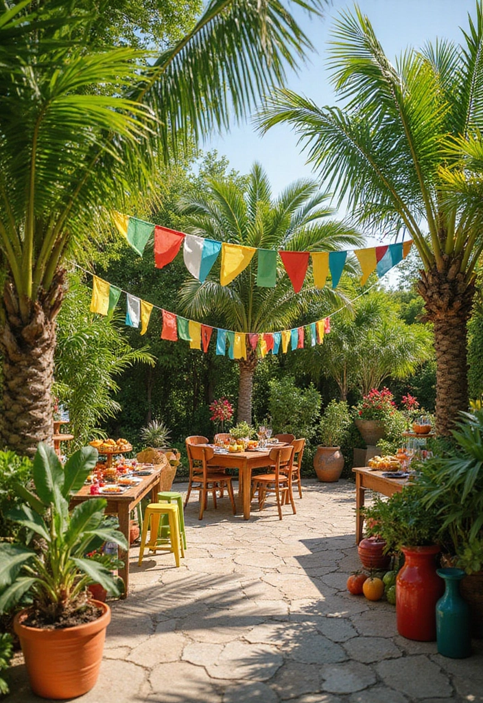 8 Unique Themed Garden Party Ideas That Will Make This Summer Unforgettable! - 3. Tropical Paradise