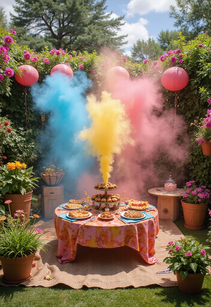 8 Unique Themed Garden Party Ideas That Will Make This Summer Unforgettable! - 5. Color Explosion
