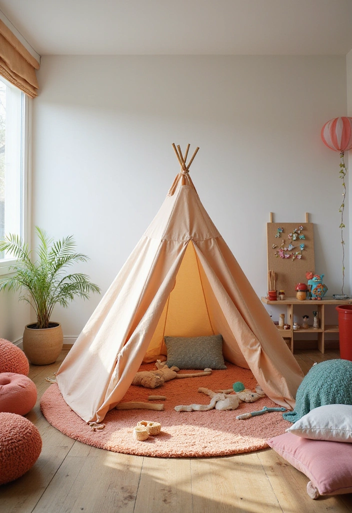 10 Adorable Home Decor Swings for Kids That'll Transform Their Playroom into a Wonderland! - 4. Tent Swing for Adventure