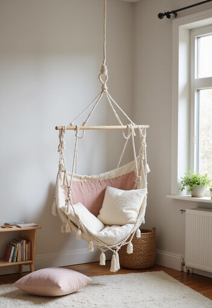 10 Adorable Home Decor Swings for Kids That'll Transform Their Playroom into a Wonderland! - 5. Hammock Chair for Relaxation