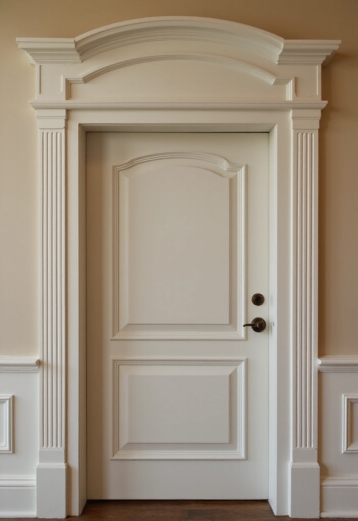 10 DIY Door Frame Hacks That Will Elevate Your Home's Style (Even #3 Is Easy!) - 1. Classic Crown Molding