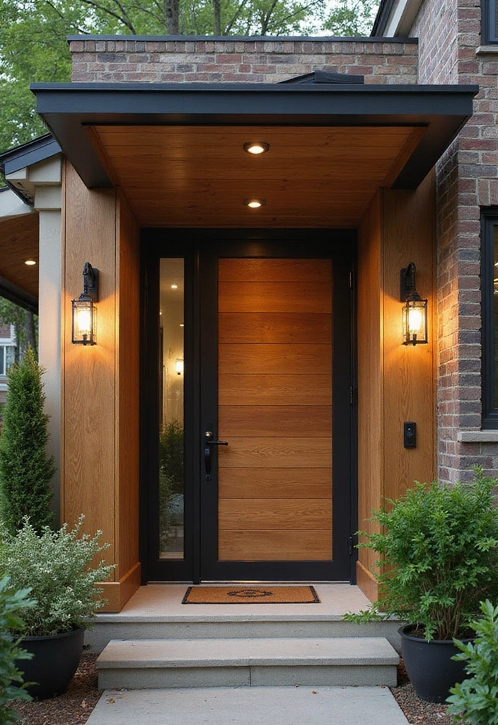 10 DIY Door Frame Hacks That Will Elevate Your Home's Style (Even #3 Is Easy!) - 7. Add a Door Canopy