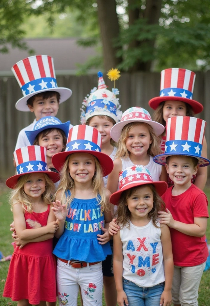 10 Fun July 4 Kids Decor Crafts That Will Spark Their Creativity! - 5. Independence Day Hats