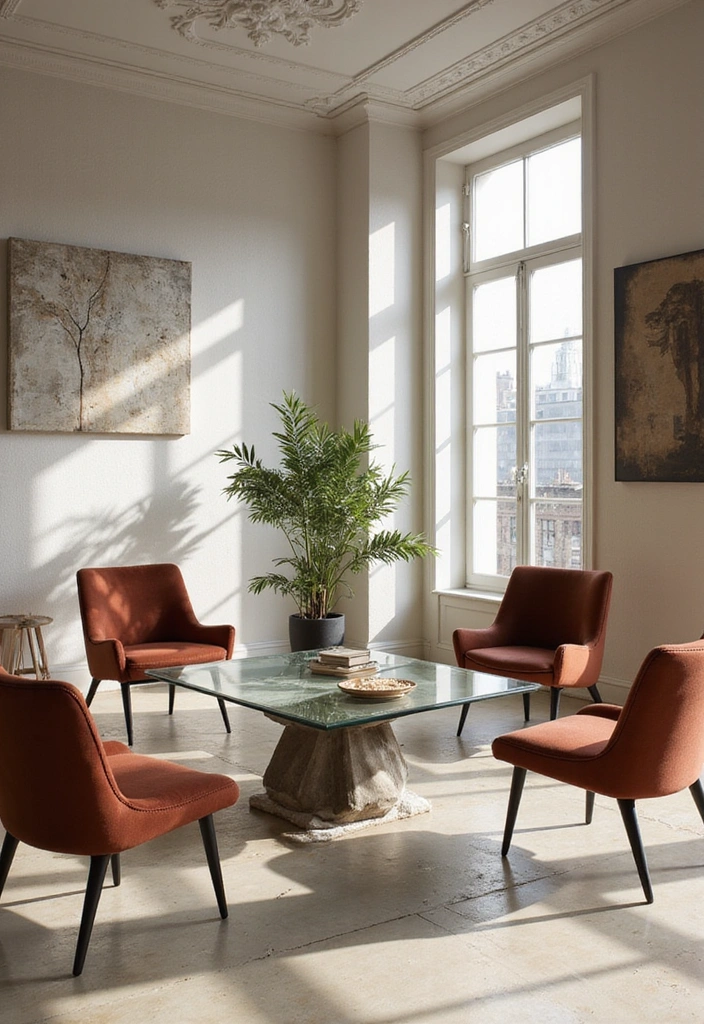 10 Stunning Glass Table Designs That Will Elevate Your Living Room (You Won’t Believe #4!) - 2. Geometric Wonders