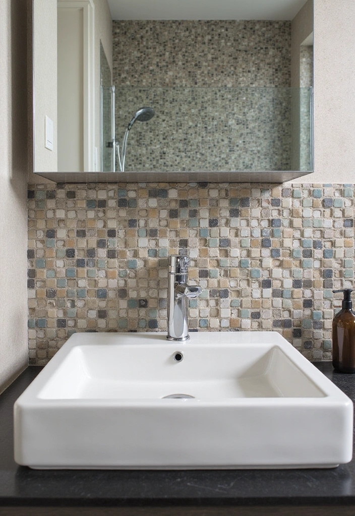 10 Stunning Mosaic Bathroom Ideas That Will Transform Your Space (You Won't Believe #5!) - 3. Accent Mosaic Backsplashes