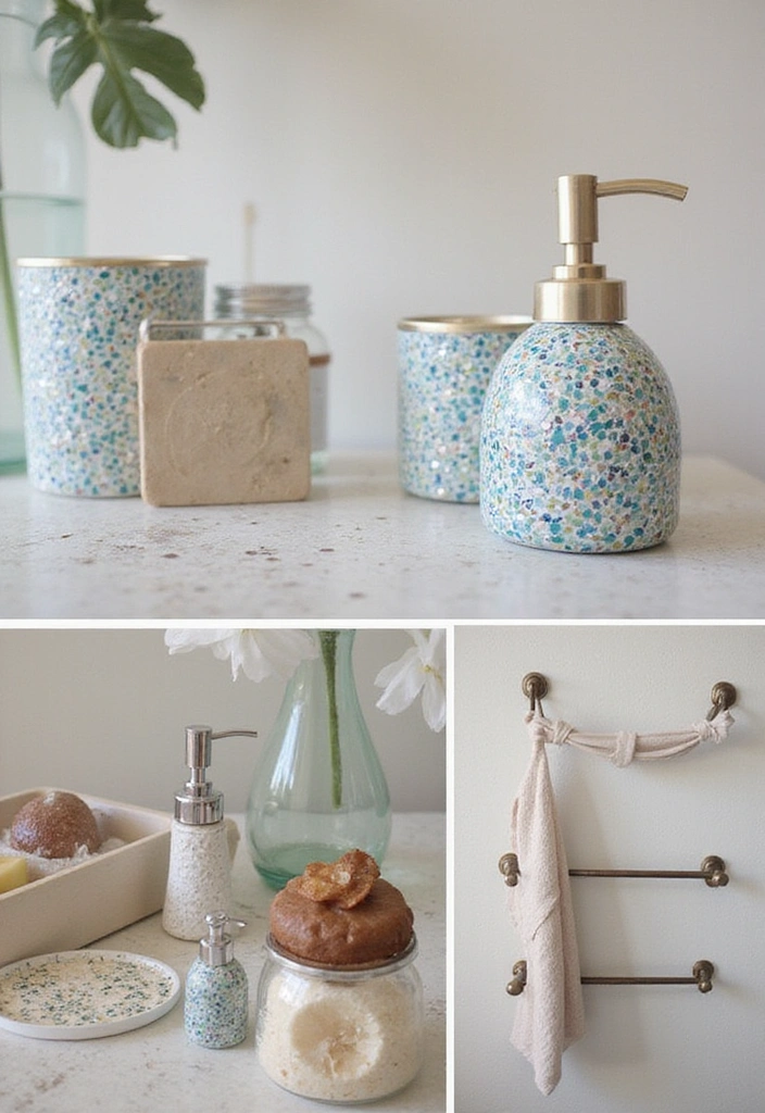 10 Stunning Mosaic Bathroom Ideas That Will Transform Your Space (You Won't Believe #5!) - 9. Mosaic Elements in Accessories