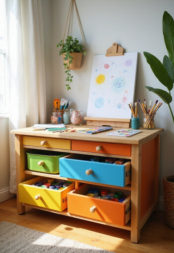 10 Versatile Play Tables for Kids That Double as Storage (You'll Love #3!) - 1. Multi-Functional Art Table