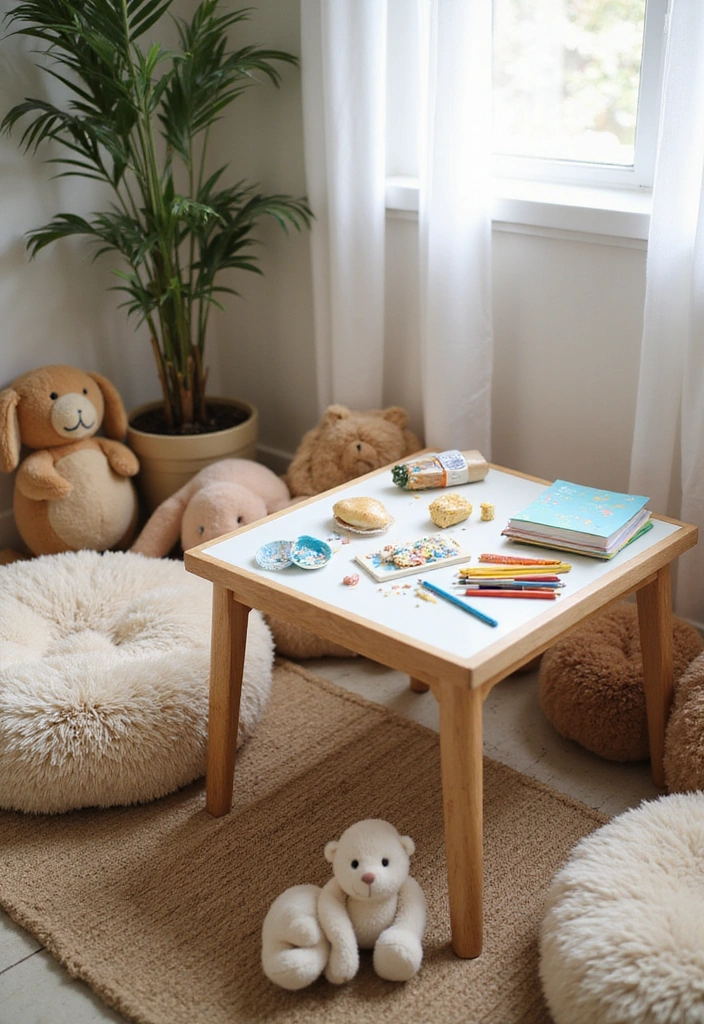 10 Versatile Play Tables for Kids That Double as Storage (You'll Love #3!) - 3. Comfy Floor Table with Storage