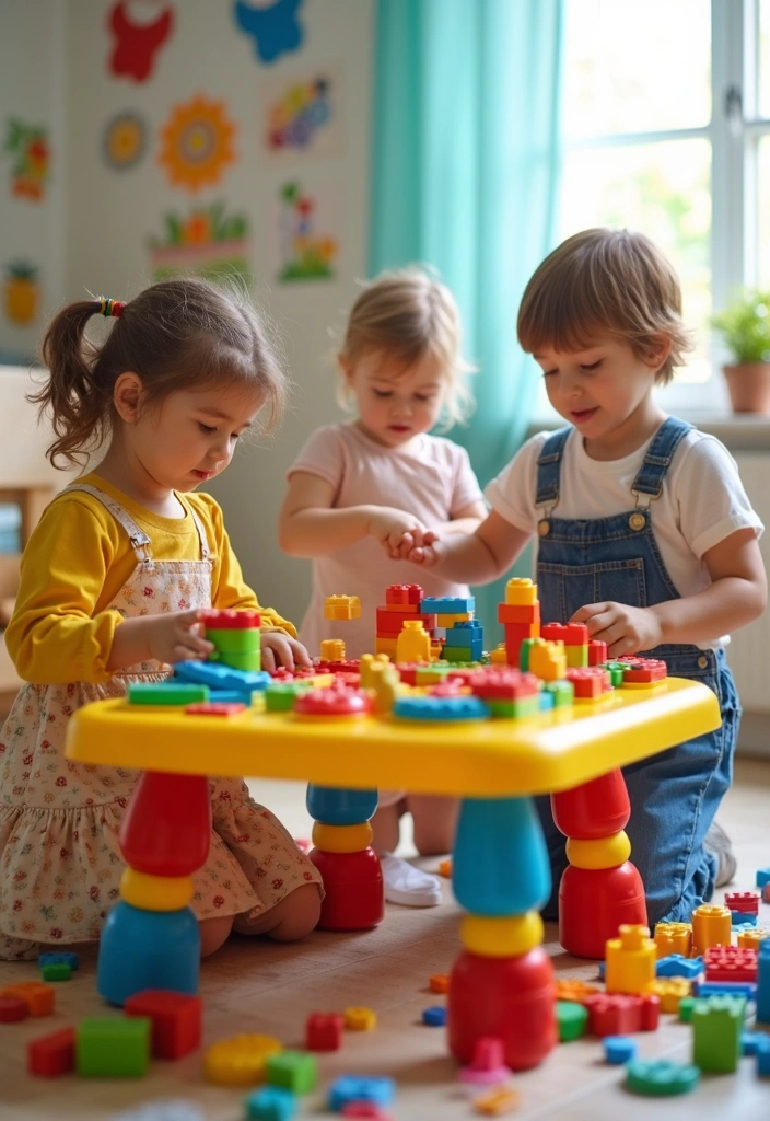 10 Versatile Play Tables for Kids That Double as Storage (You'll Love #3!) - 9. Building Block Play Table
