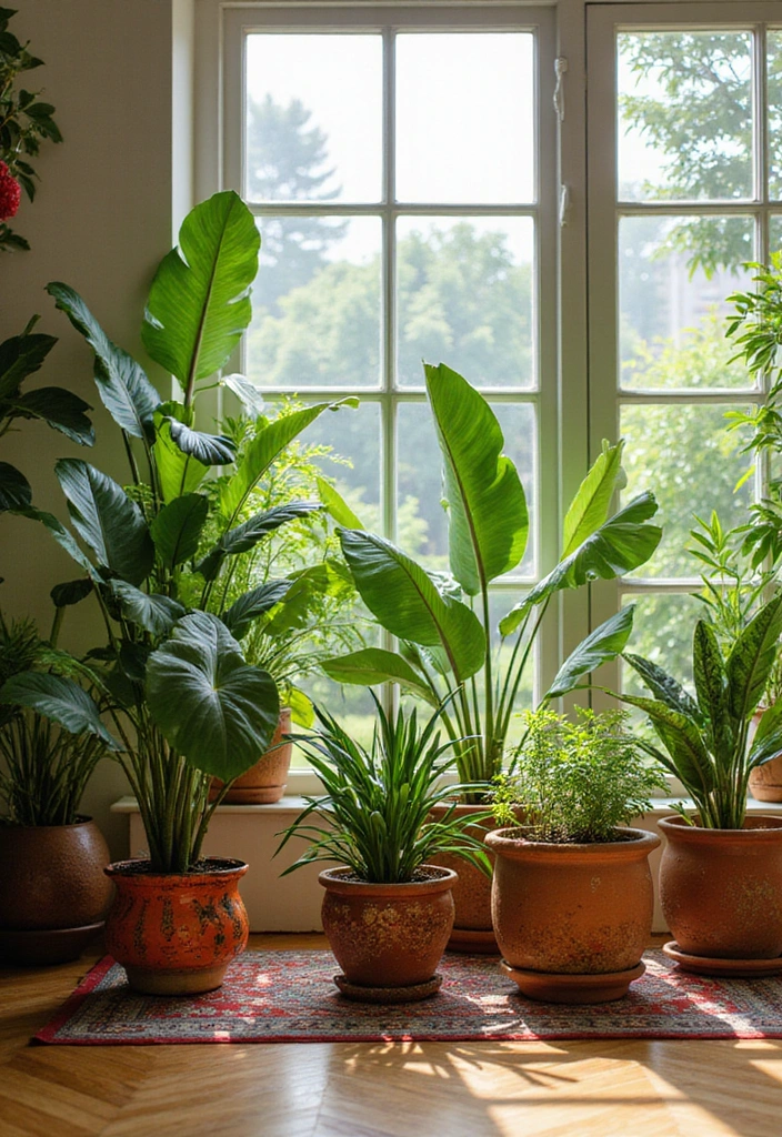 10 Vibrant Indian Decor Ideas That Will Add Spice to Your Home (You Can’t Miss #7!) - 10. Enriching Indoor Plants