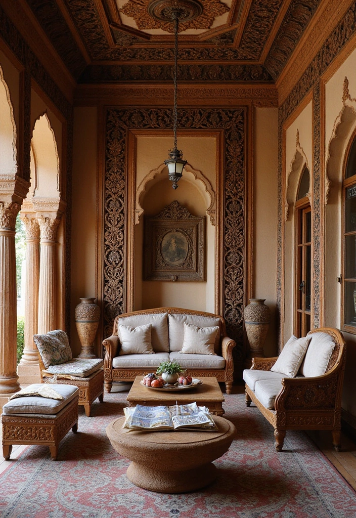 10 Vibrant Indian Decor Ideas That Will Add Spice to Your Home (You Can’t Miss #7!) - 2. Intricate Wood Carvings
