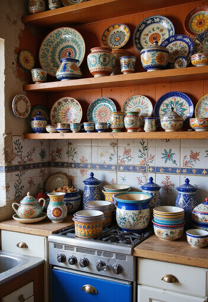 10 Vibrant Indian Decor Ideas That Will Add Spice to Your Home (You Can’t Miss #7!) - 3. Hand-Painted Ceramics