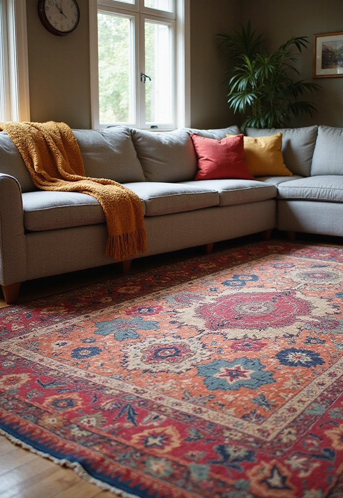 10 Vibrant Indian Decor Ideas That Will Add Spice to Your Home (You Can’t Miss #7!) - 8. Vibrant Rugs