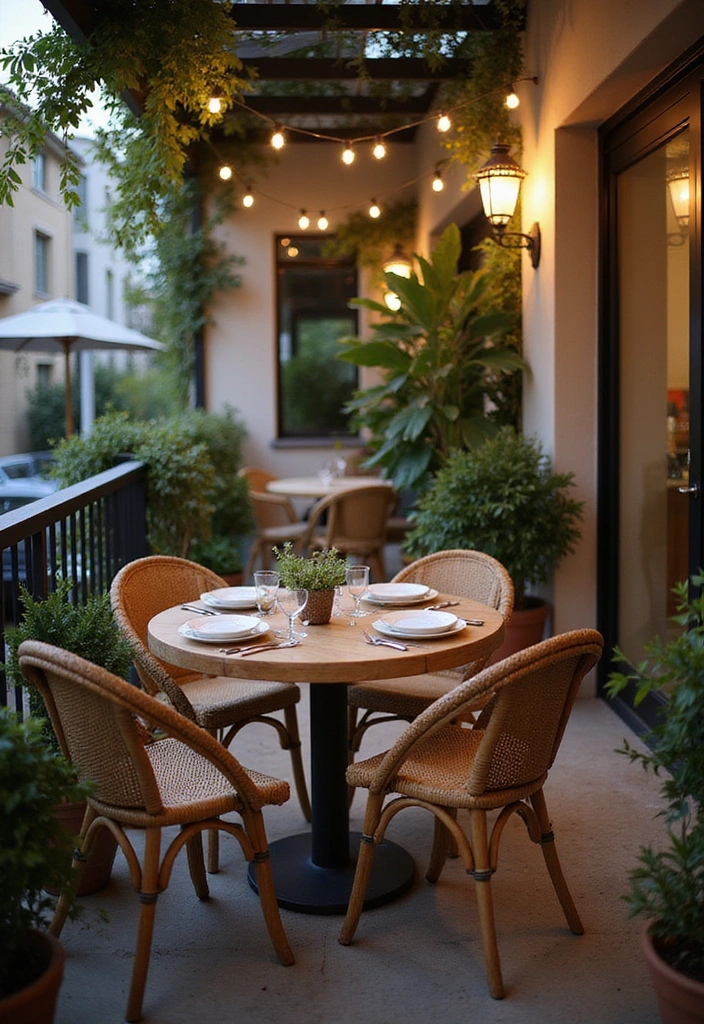12 Eye-Catching Balcony Patterns That'll Make You Want to Spend All Day Outside! - 10. Outdoor Dining Area