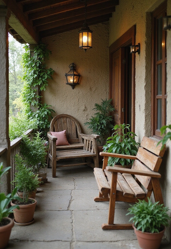 12 Eye-Catching Balcony Patterns That'll Make You Want to Spend All Day Outside! - 7. Rustic Charm