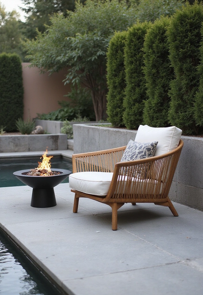 12 Fancy Garden Chairs That Will Transform Your Outdoor Space Into a Chic Retreat! - 3. Modern Minimalist Lounge Chair