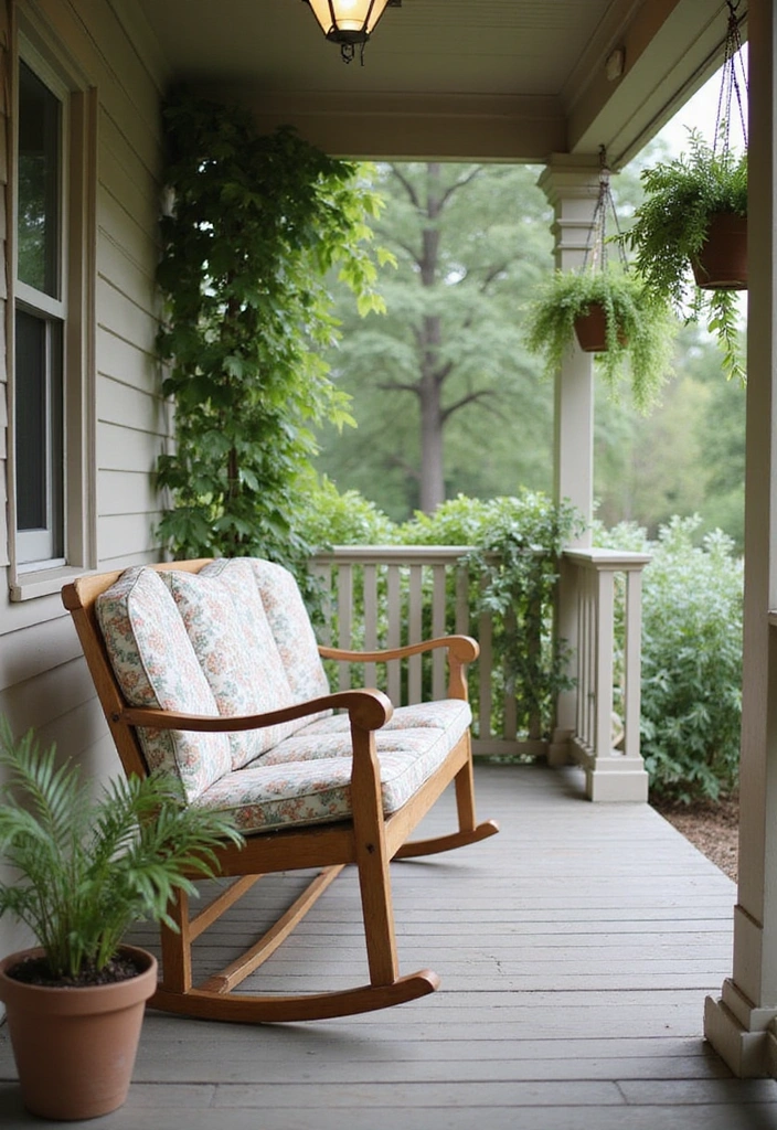 12 Fancy Garden Chairs That Will Transform Your Outdoor Space Into a Chic Retreat! - 8. Vintage-Inspired Glider