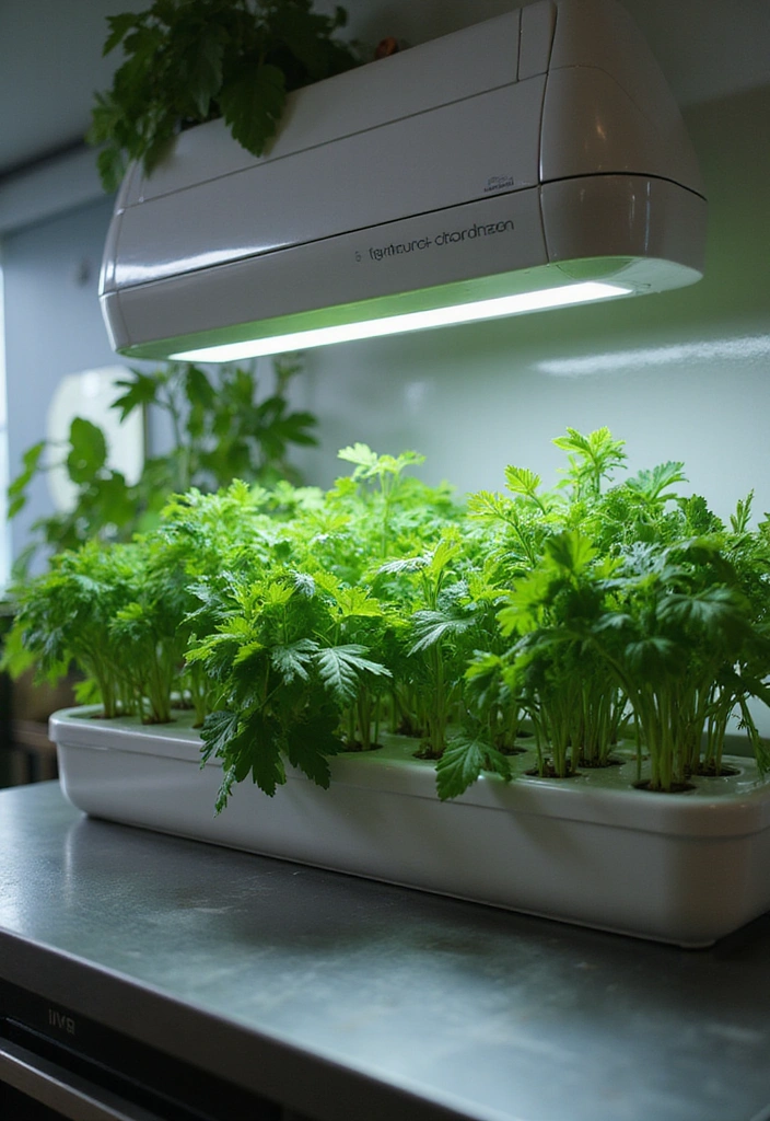 12 Indoor Herb Garden Ideas That Will Spice Up Your Cooking (Wait Until You See #4!) - 6. Hydroponic Herb Garden