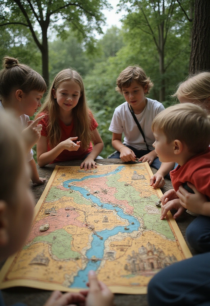 12 Interactive Kids Party Decor Ideas That'll Keep Little Hands Busy! - 5. Treasure Hunt Adventure