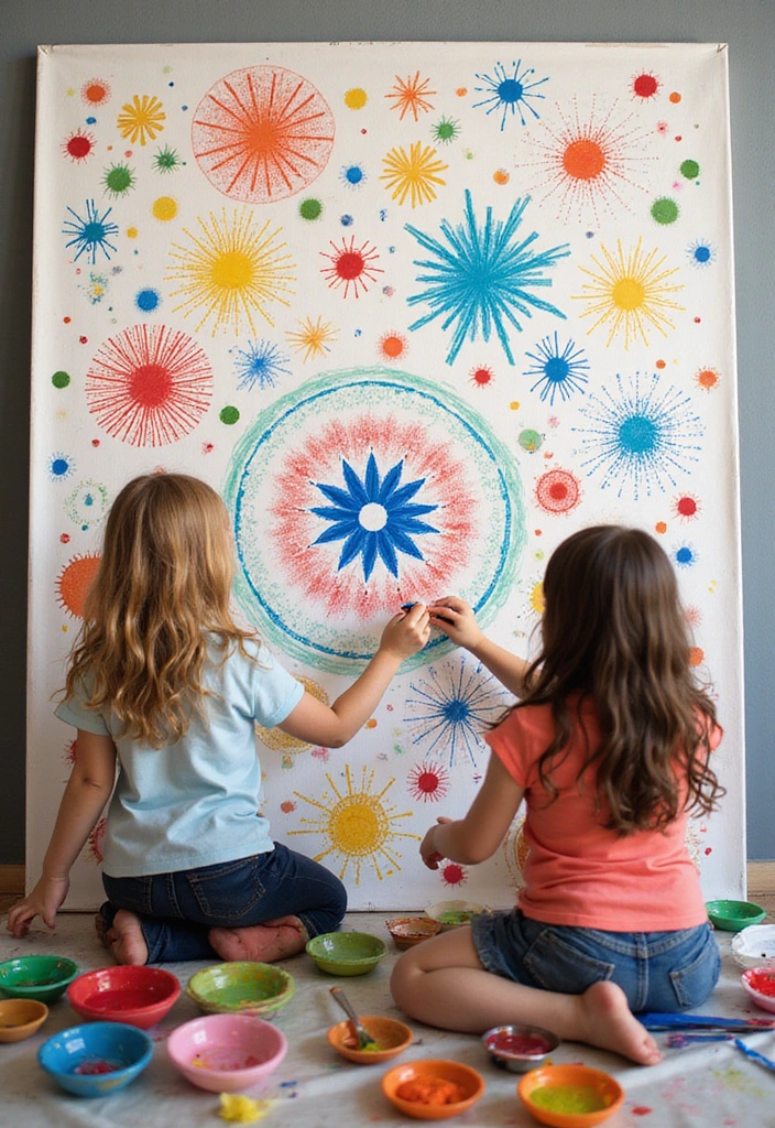 12 Interactive Kids Party Decor Ideas That'll Keep Little Hands Busy! - 6. Interactive Wall Art
