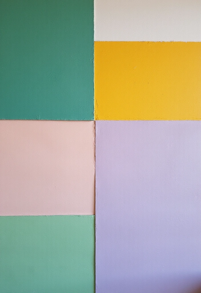 12 Stunning Geometric Wall Color Patterns That Will Transform Your Space (You Won't Believe #5!) - 11. Layered Color Blocks