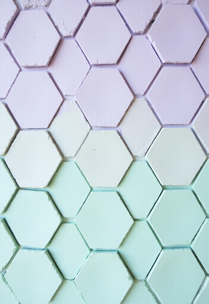 12 Stunning Geometric Wall Color Patterns That Will Transform Your Space (You Won't Believe #5!) - 2. Striking Hexagonal Patterns