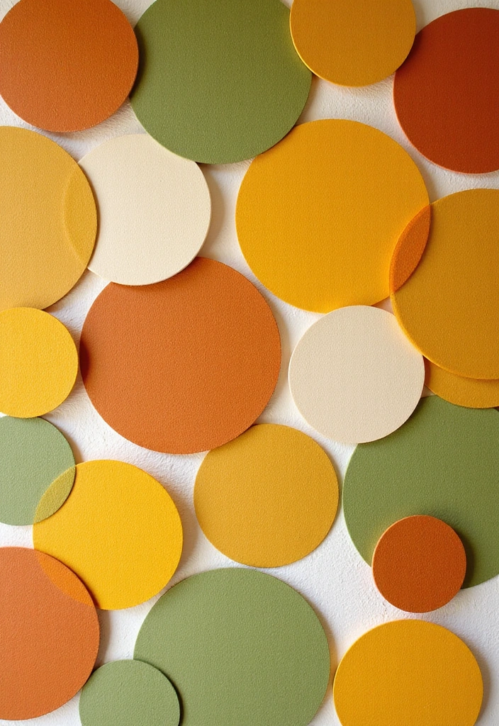 12 Stunning Geometric Wall Color Patterns That Will Transform Your Space (You Won't Believe #5!) - 3. Retro Circles for a Vintage Touch