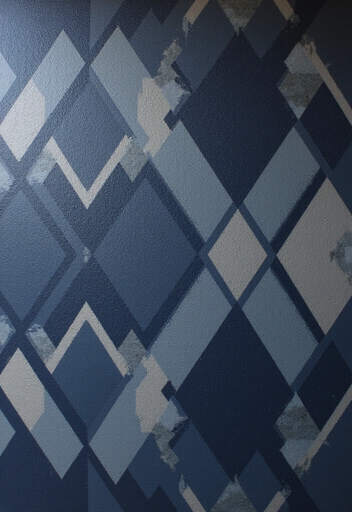 12 Stunning Geometric Wall Color Patterns That Will Transform Your Space (You Won't Believe #5!) - 4. Elegant Diamond Patterns