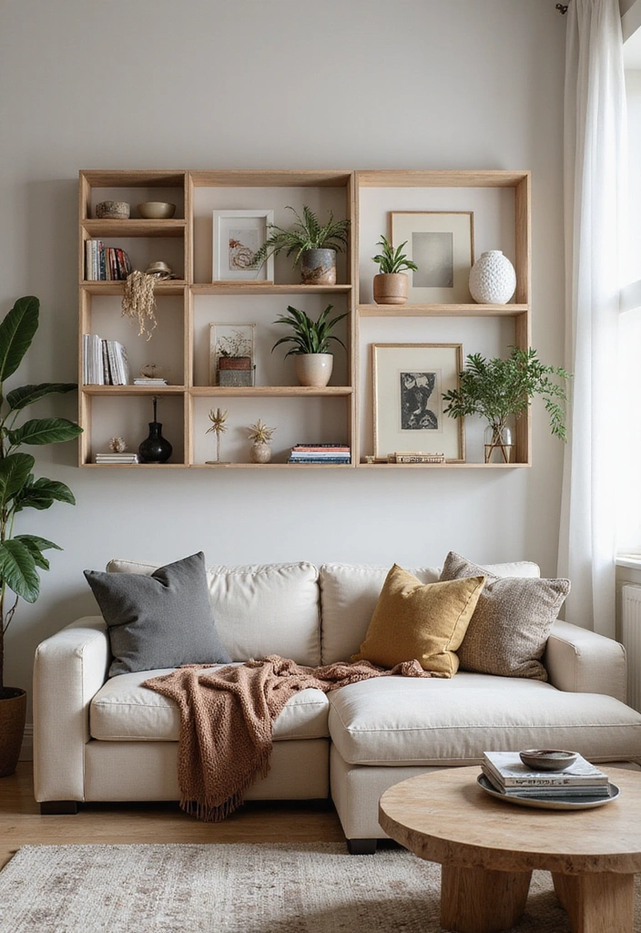 12 Stunning Living Room Storage Ideas That'll Transform Your Space Instantly! - 11. Wall Art with Storage