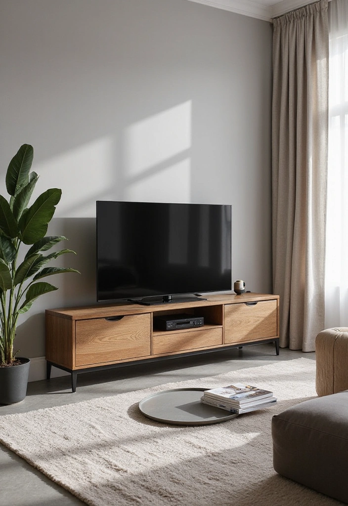 12 Stunning Living Room Storage Ideas That'll Transform Your Space Instantly! - 8. Classy Media Consoles
