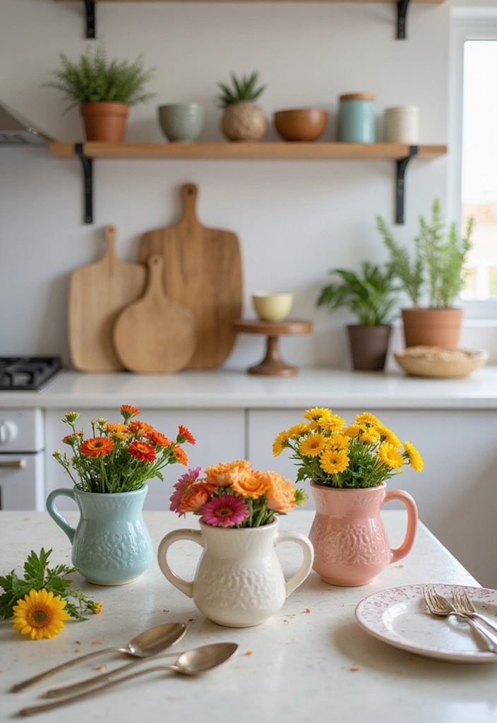 12 Stunning Vase Decor Ideas That’ll Transform Your Home into a Floral Wonderland! - 6. Whimsical Ceramic Mugs
