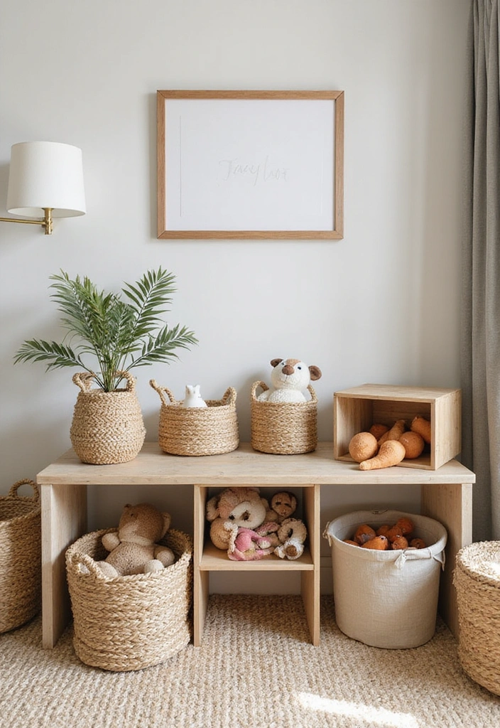 13 Genius Play Space Organization Hacks That'll Keep the Chaos at Bay! - 8. Nature-Inspired Storage