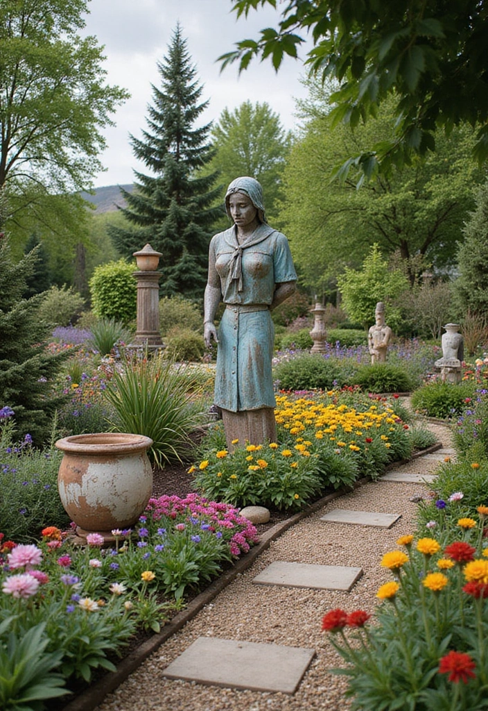 13 Innovative Monsoon Garden Layouts That Maximize Space and Style (Find Your Favorite!) - 13. The Artistic Garden
