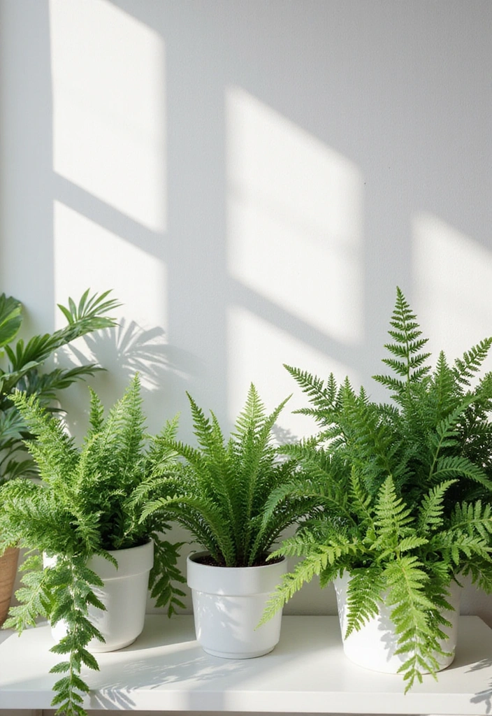 13 Stunning Plants to Brighten Up Your White Living Room (Your Guests Will Adore #4!) - 13. Ferns