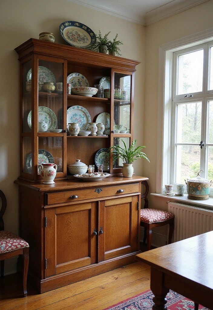 14 Rustic Wooden Cabinets That Will Bring Farmhouse Charm to Your Home (You’ll Love #2!) - 8. The Classic China Cabinet